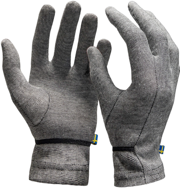 Pair of DRYE biodegradable, moisture-wicking gloves made from sustainable wood cellulose, designed for sensitive skin and extended comfort.